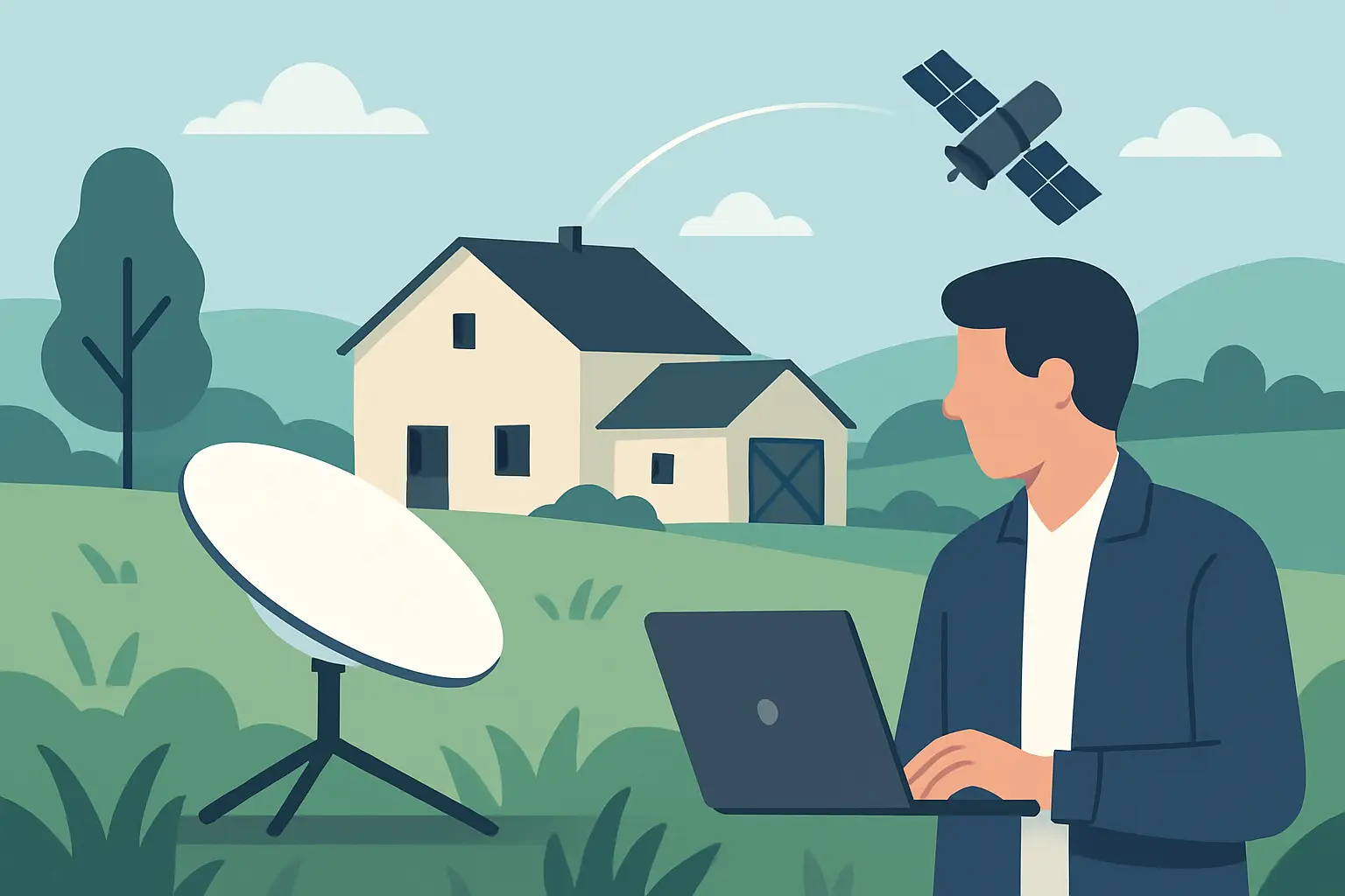 Starlink funciona em área rural sem sinal?