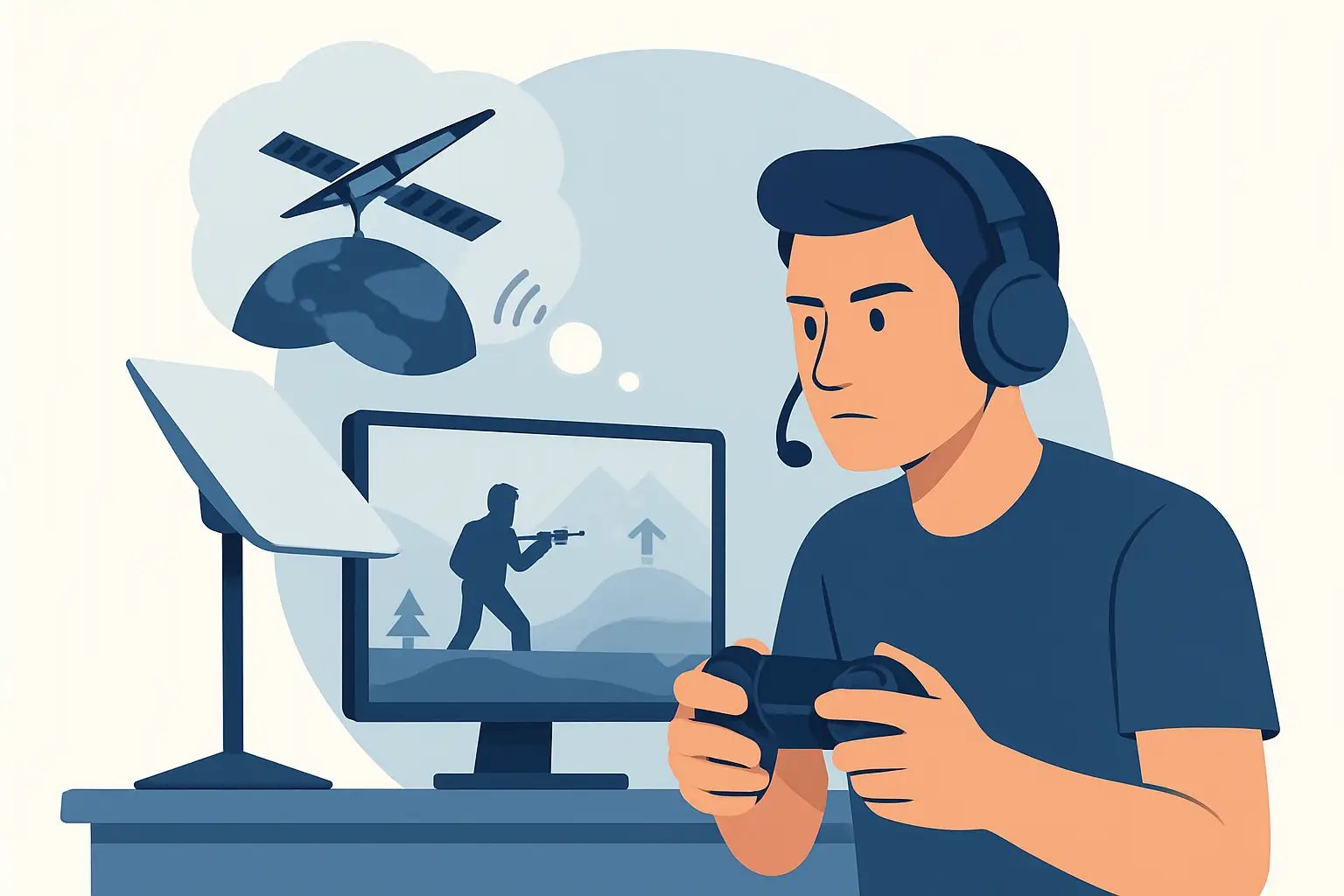 Latência da Starlink em jogos: dá para competir?