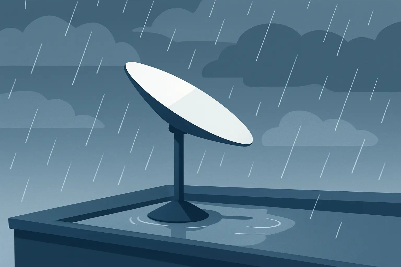 Starlink funciona em dia de chuva?